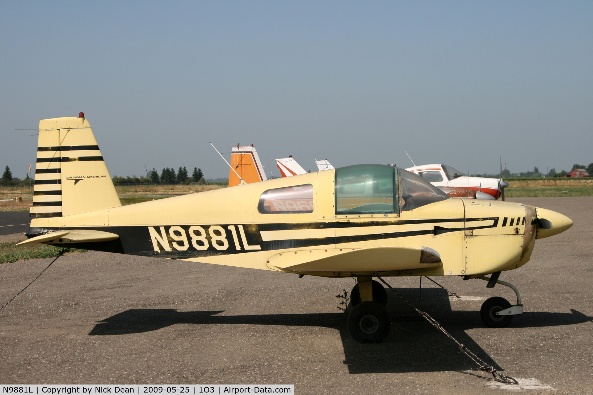N9881L, 1974 Grumman American AA-1B Trainer C/N AA1B-0481, 1O3