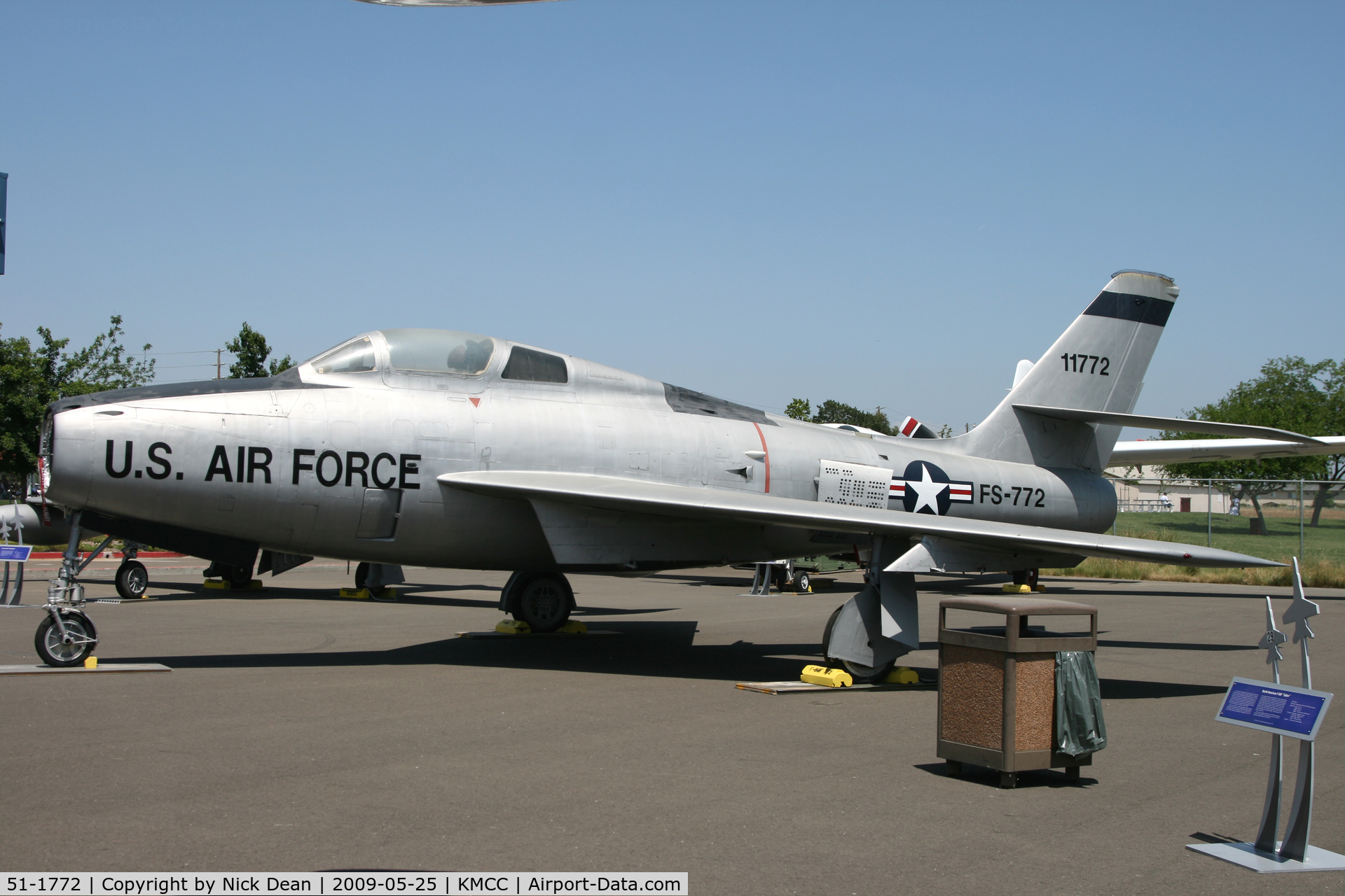 51-1772, 1951 Republic F-84F-30-RE Thunderstreak C/N Not found 51-1772, KMCC