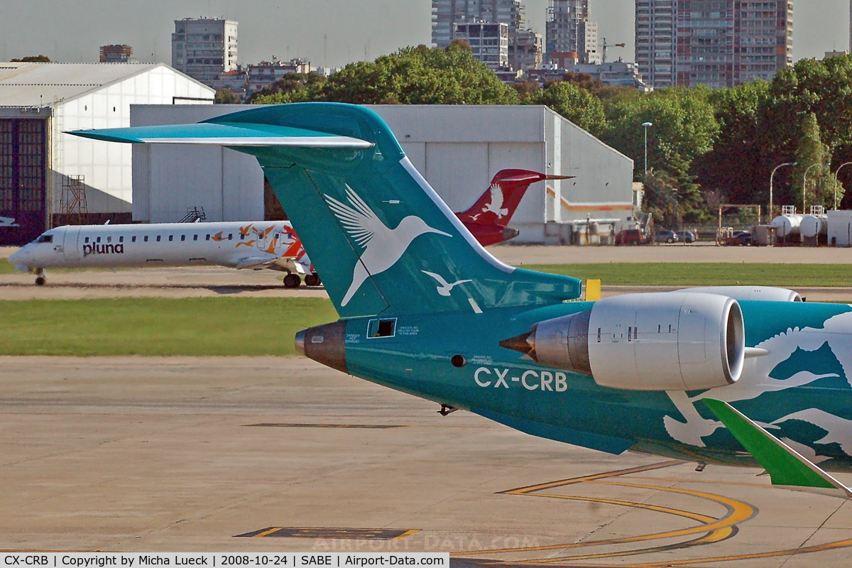 CX-CRB, 2008 Bombardier CRJ-900LR (CL-600-2D24) C/N 15169, Green tail and red tail...