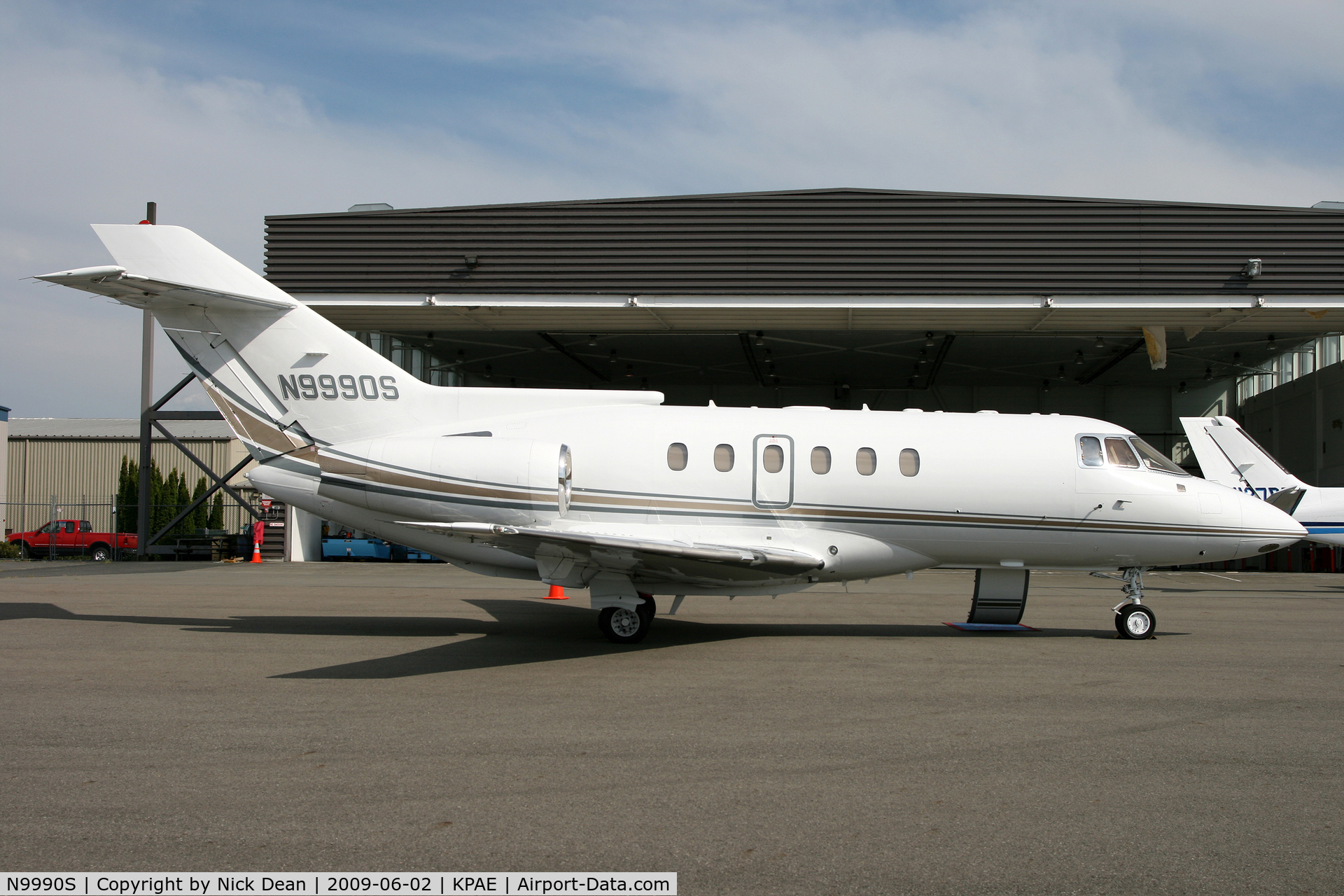 N9990S, 1991 British Aerospace BAe.125 Series 800A C/N 258209, KPAE