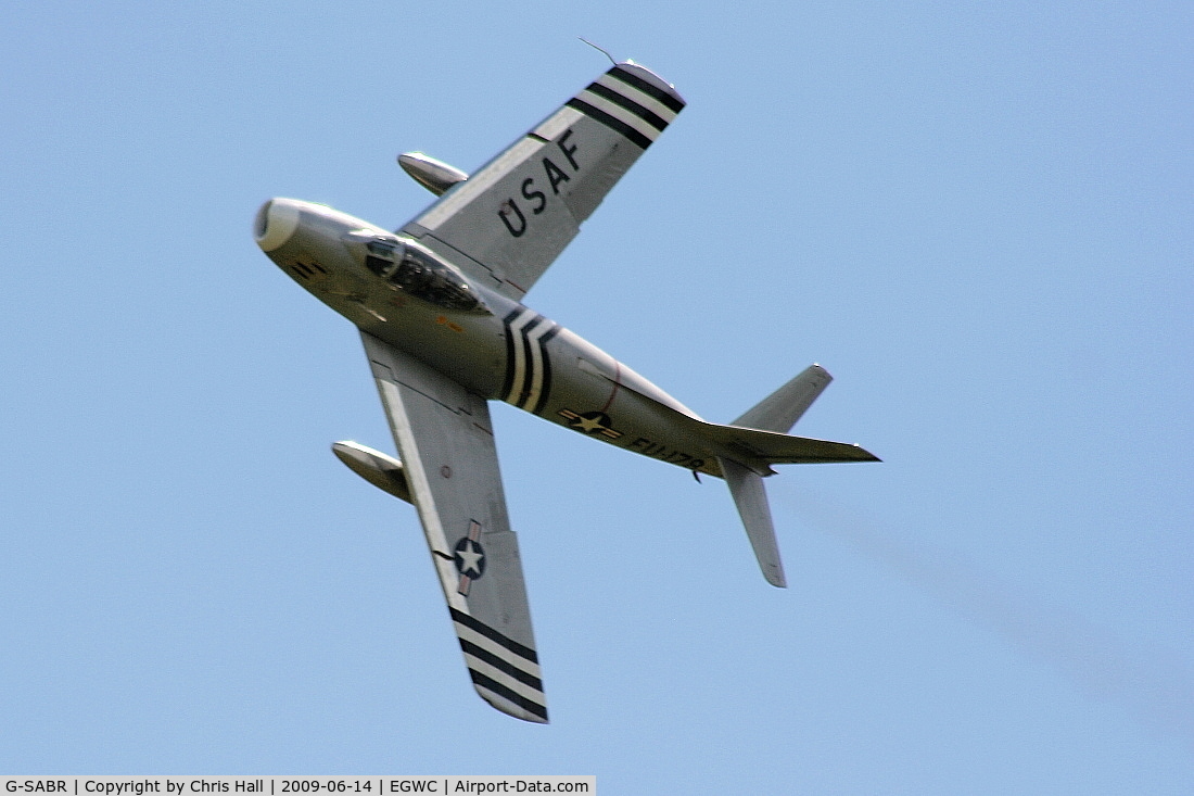 G-SABR, 1948 North American F-86A Sabre C/N 151-083 (151-43547), Displaying at the Cosford Air Show
