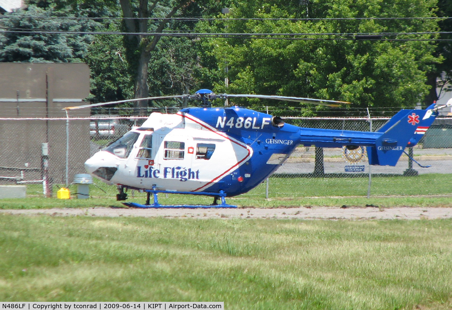 N486LF, 1995 Eurocopter-Kawasaki Bk-117C-1 C/N 7513, at Williamsport