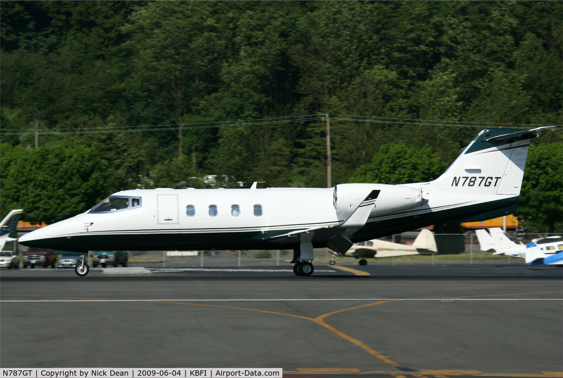 N787GT, Gates Learjet 55B C/N 128, KBFI