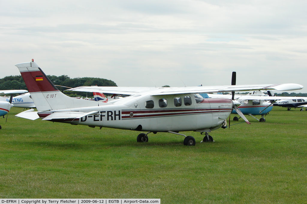 D-EFRH, 1980 Cessna P210N (Turbine mod) Pressurised Centurion C/N P21000621, Visitor to 2009 AeroExpo at Wycombe Air Park