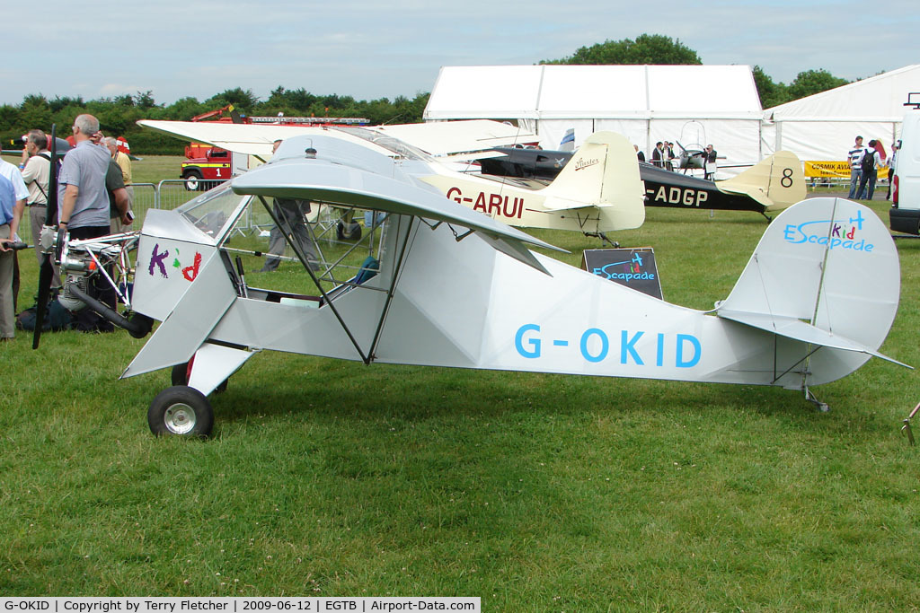 G-OKID, 2008 Escapade Kid C/N ESCK001, exhibited at 2009 AeroExpo at Wycombe Air Park