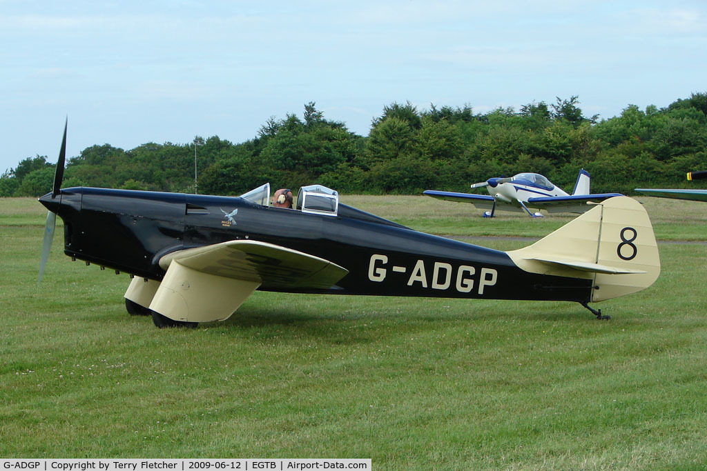 G-ADGP, 1935 Miles M.2L Hawk Speed Six C/N 160, 1935 Miles Hawk Six Visitor to 2009 AeroExpo at Wycombe Air Park