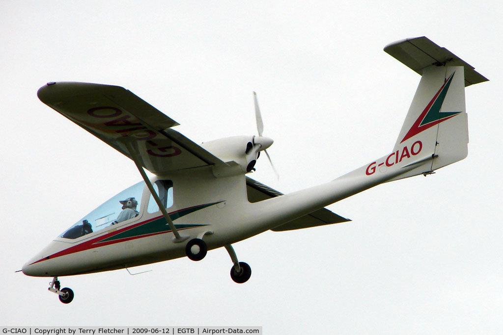 G-CIAO, 1998 Iniziative Industriali Italiane Sky Arrow 650T C/N PFA 298-13095, Visitor to 2009 AeroExpo at Wycombe Air Park