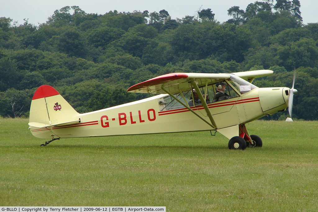 G-BLLO, 1953 Piper L-18C Super Cub (PA-18-95) C/N 18-3099, Visitor to 2009 AeroExpo at Wycombe Air Park