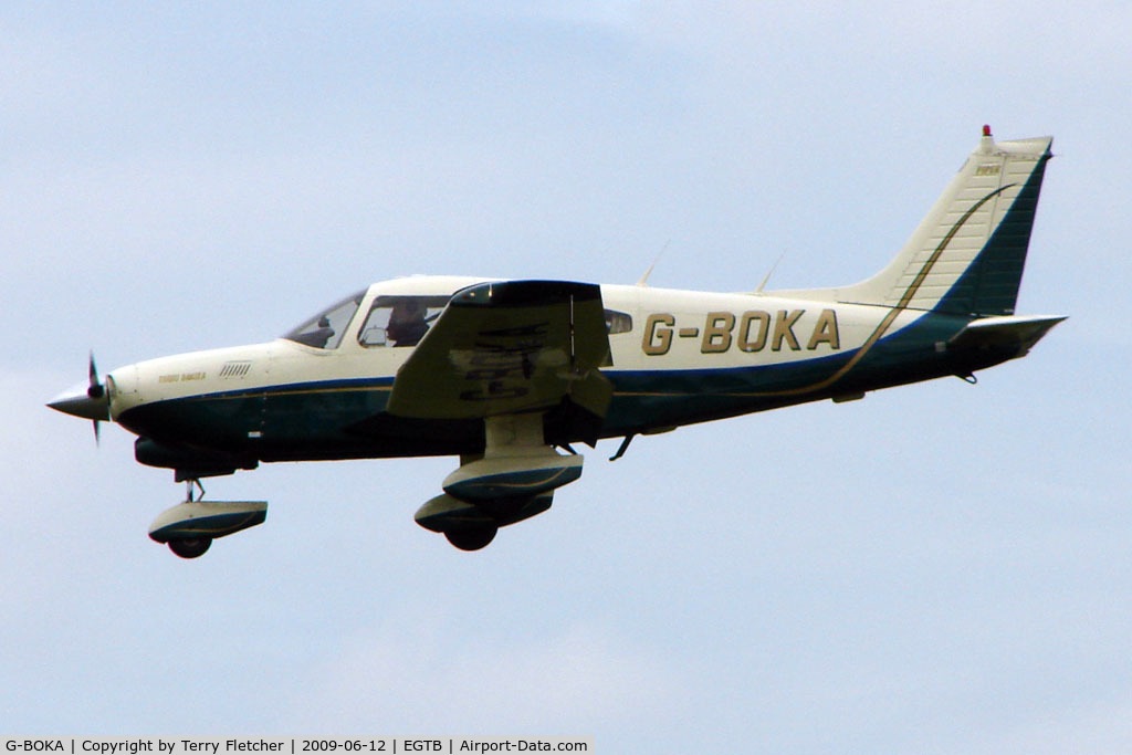 G-BOKA, 1979 Piper PA-28-201T Turbo Dakota C/N 28-7921076, Visitor to 2009 AeroExpo at Wycombe Air Park