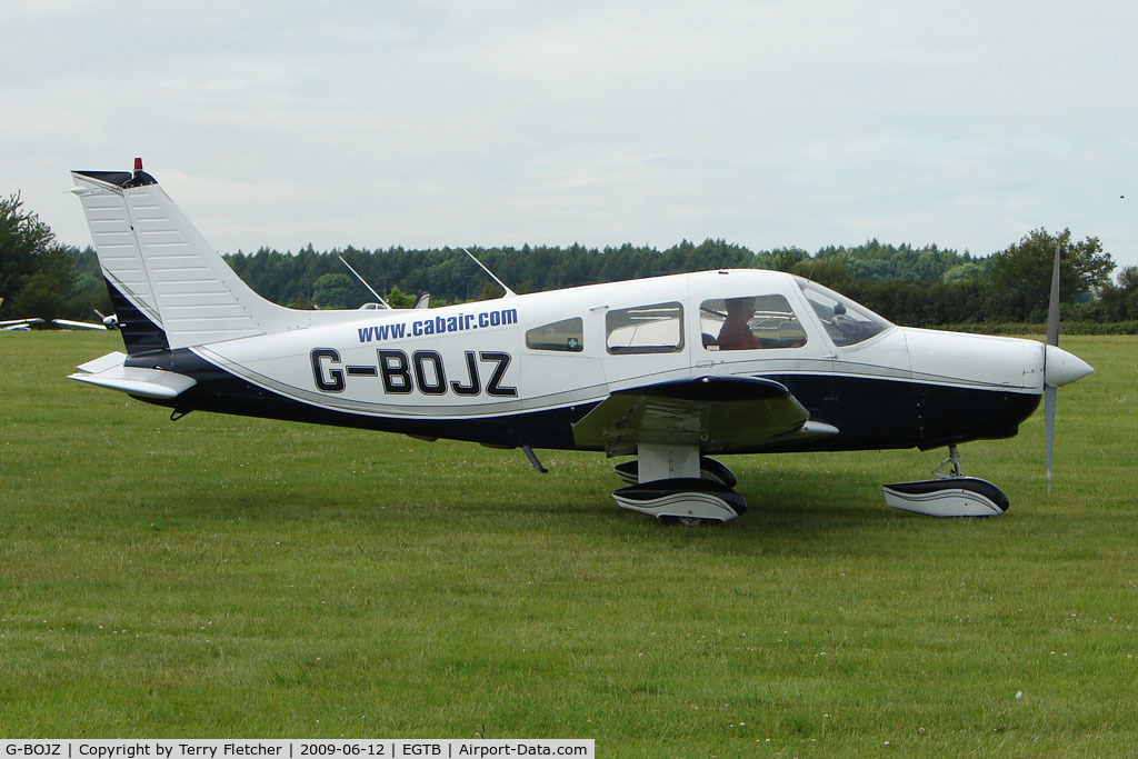 G-BOJZ, 1979 Piper PA-28-161 Cherokee Warrior II C/N 28-7916223, Visitor to 2009 AeroExpo at Wycombe Air Park
