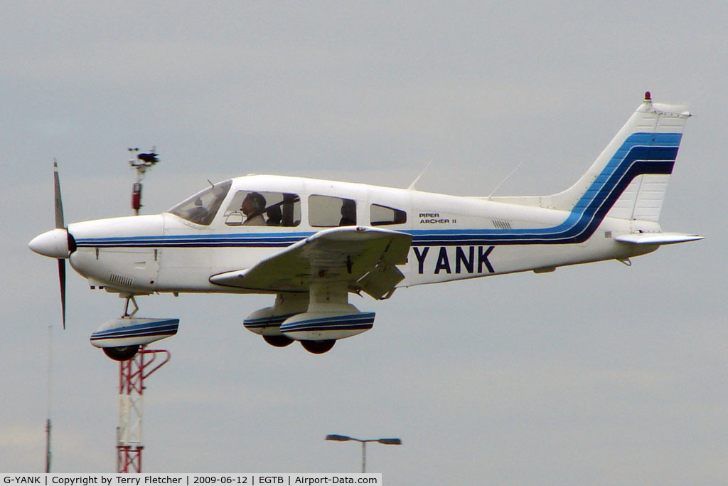 G-YANK, 1979 Piper PA-28-181 Cherokee Archer II C/N 28-8090163, Visitor to 2009 AeroExpo at Wycombe Air Park