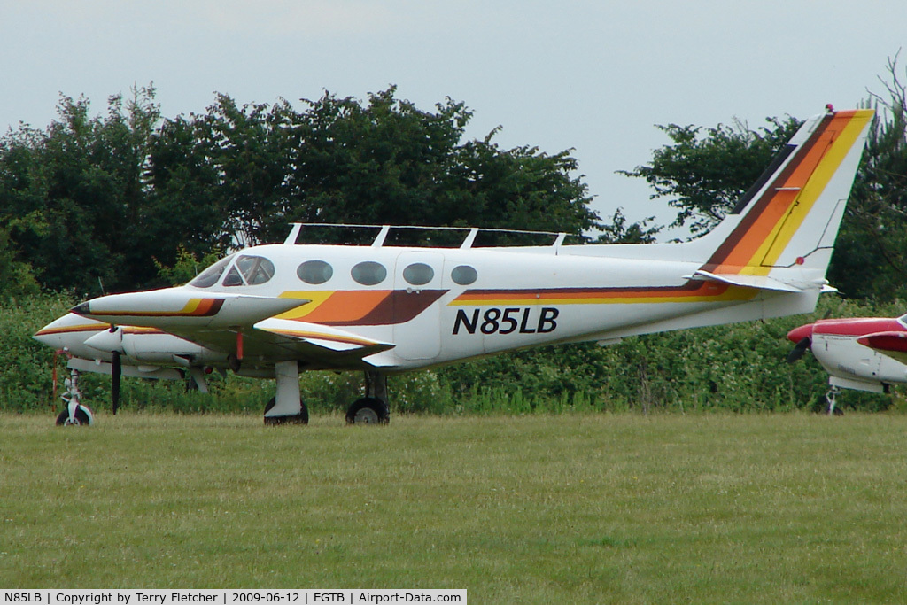N85LB, 1978 Cessna 340A C/N 340A0486, Visitor to 2009 AeroExpo at Wycombe Air Park