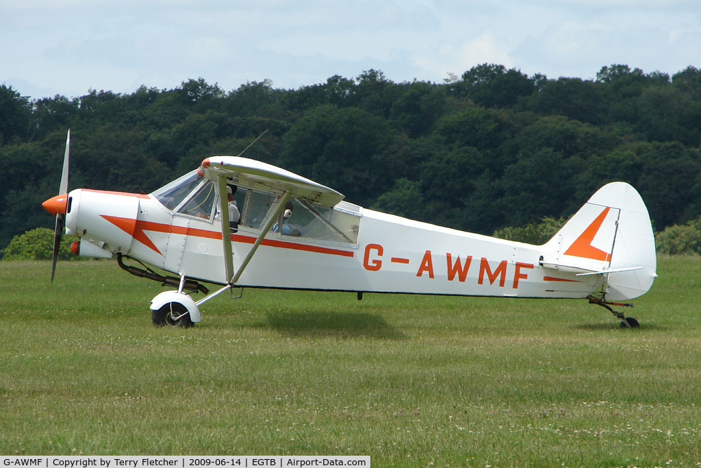 G-AWMF, 1968 Piper PA-18-150 Super Cub C/N 18-8674, Visitor to 2009 AeroExpo at Wycombe Air Park