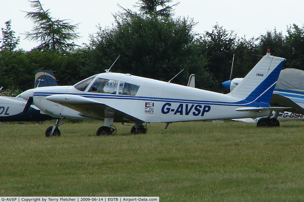 G-AVSP, 1967 Piper PA-28-180 Cherokee C/N 28-3952, Visitor to 2009 AeroExpo at Wycombe Air Park