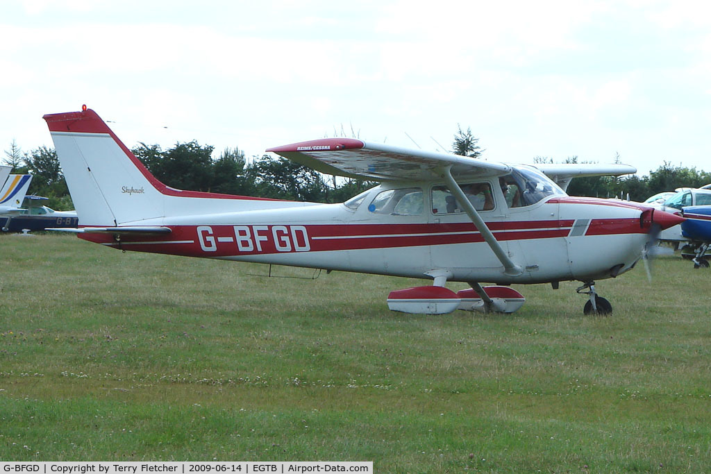 G-BFGD, 1977 Reims F172N Skyhawk C/N 1545, Visitor to 2009 AeroExpo at Wycombe Air Park