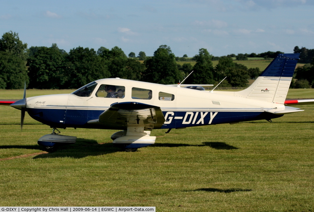 G-DIXY, 1998 Piper PA-28-181 Cherokee Archer III C/N 28-43195, visitor from Fowlmere at the Cosford Air Show