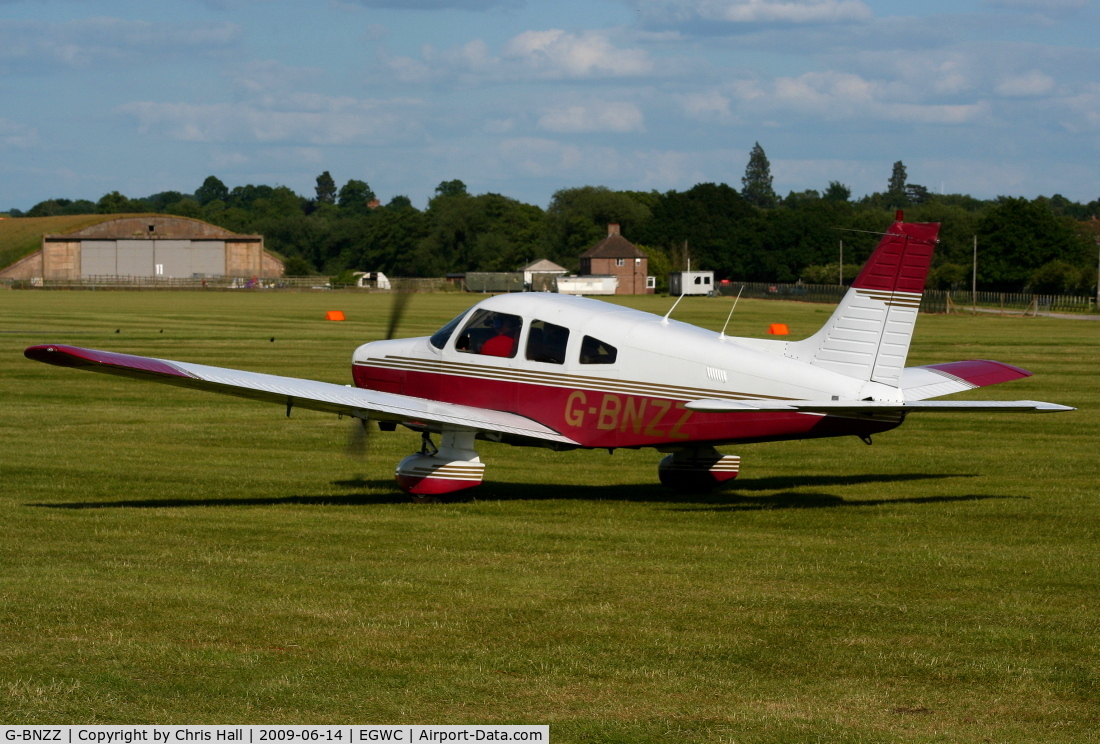 G-BNZZ, 1982 Piper PA-28-161 Cherokee Warrior II C/N 28-8216184, visitor from Wellesbourne Mountford at the Cosford Air Show