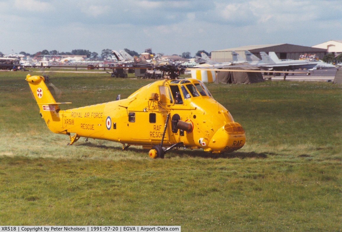 XR518, 1964 Westland Wessex HC.2 C/N WA140, Wessex HC.2 of 22 Squadron at the 1991 Intnl Air Tattoo at RAF Fairford.