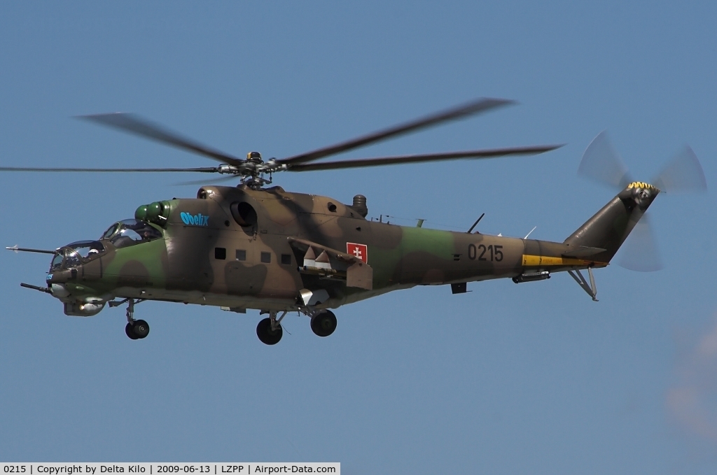 0215, Mil Mi-24D Hind D C/N 340215, Slovak Air Force  Mi-24D    cn 340215