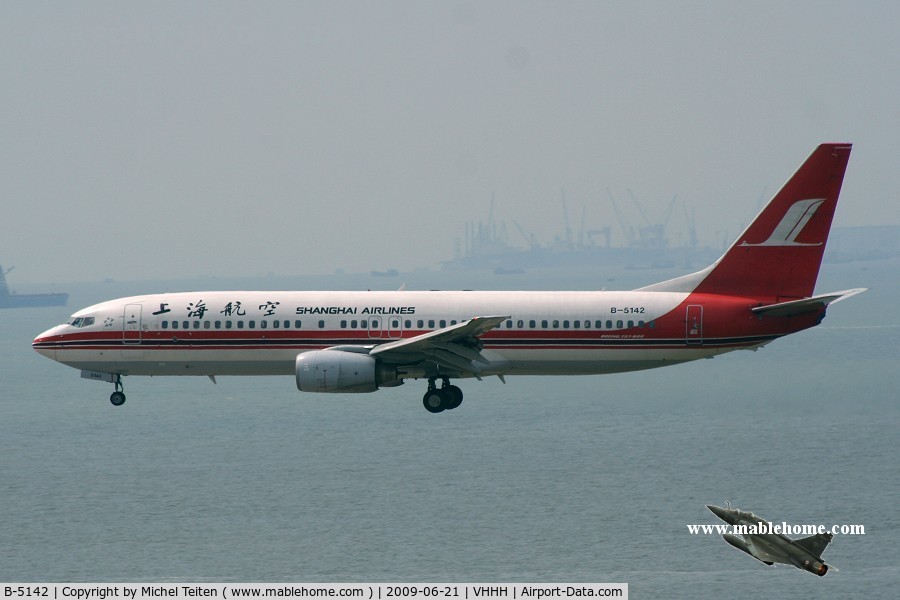 B-5142, 2006 Boeing 737-8Q8 C/N 30700, Shanghai Airlines