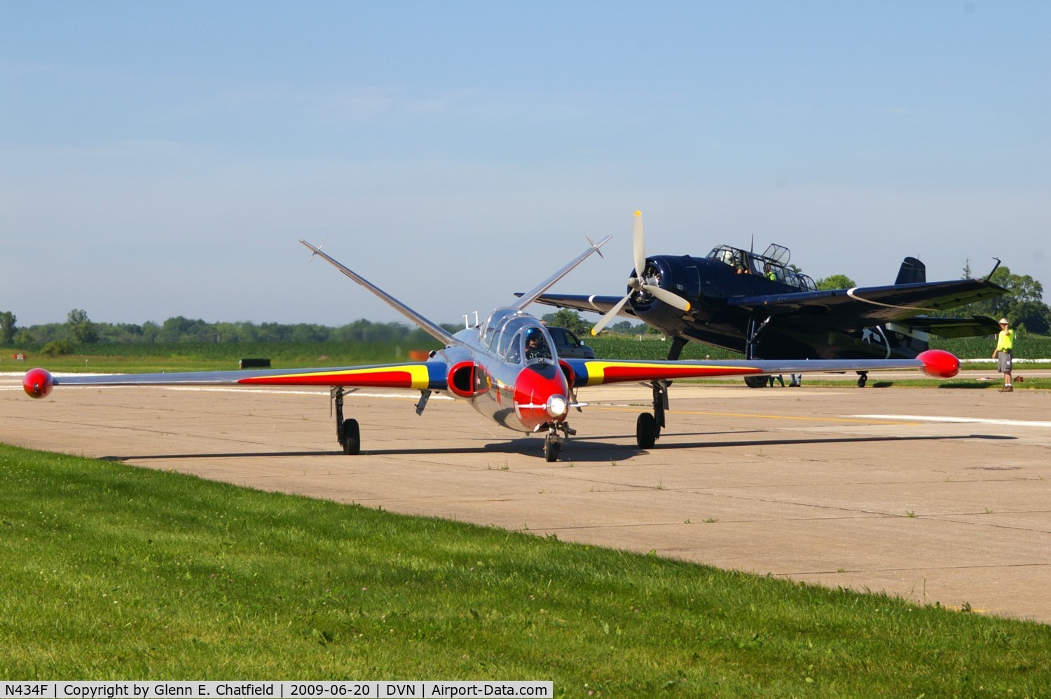 N434F, 1963 Fouga CM-170 Magister C/N 434, Quad Cities Air Show