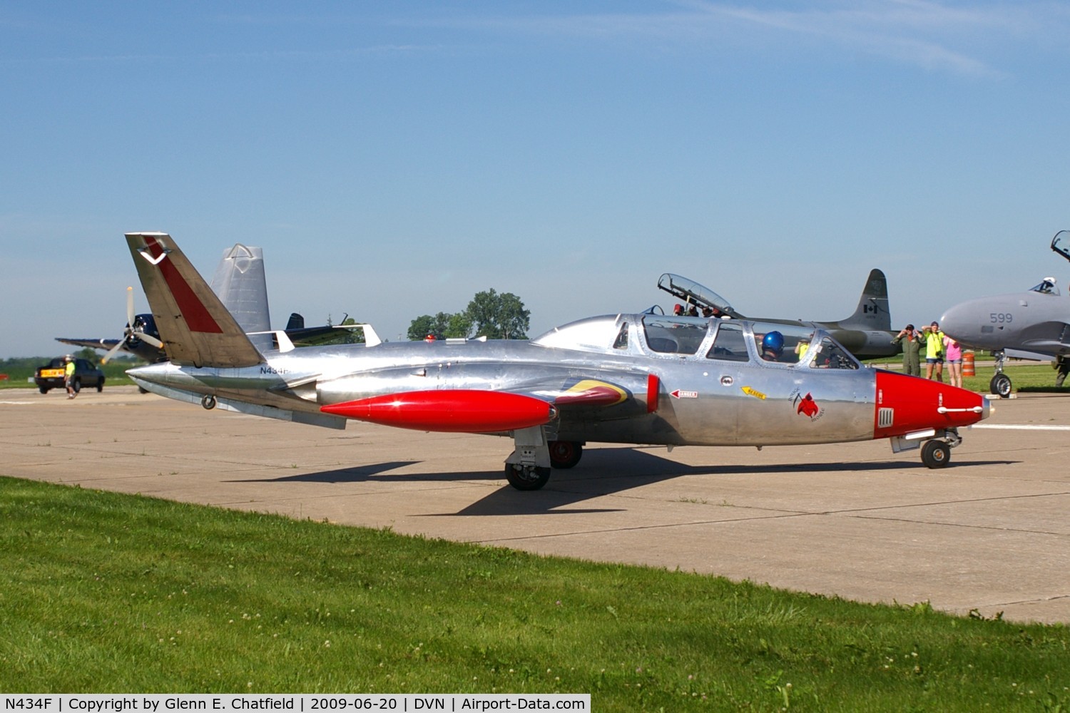 N434F, 1963 Fouga CM-170 Magister C/N 434, Quad Cities Air Show
