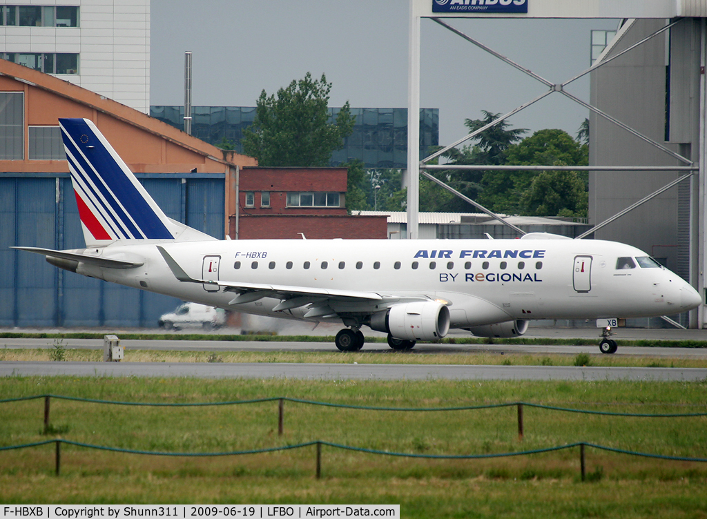 F-HBXB, 2008 Embraer 170ST (ERJ-170-100ST) C/N 17000250, Taxiing holding point rwy 32R for departure...