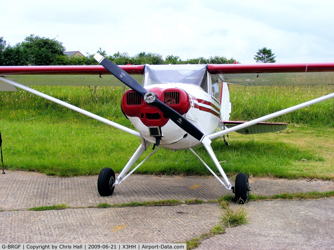 G-BRGF, 1947 Luscombe 8E Silvaire C/N 5475, at Hinton in the Hedges. Previous ID: N23FP