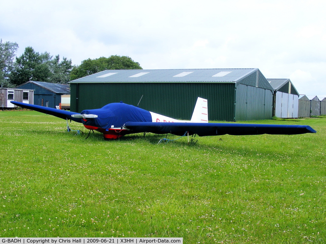 G-BADH, 1972 Slingsby T-61A Falke C/N 1774, at Hinton in the Hedges.