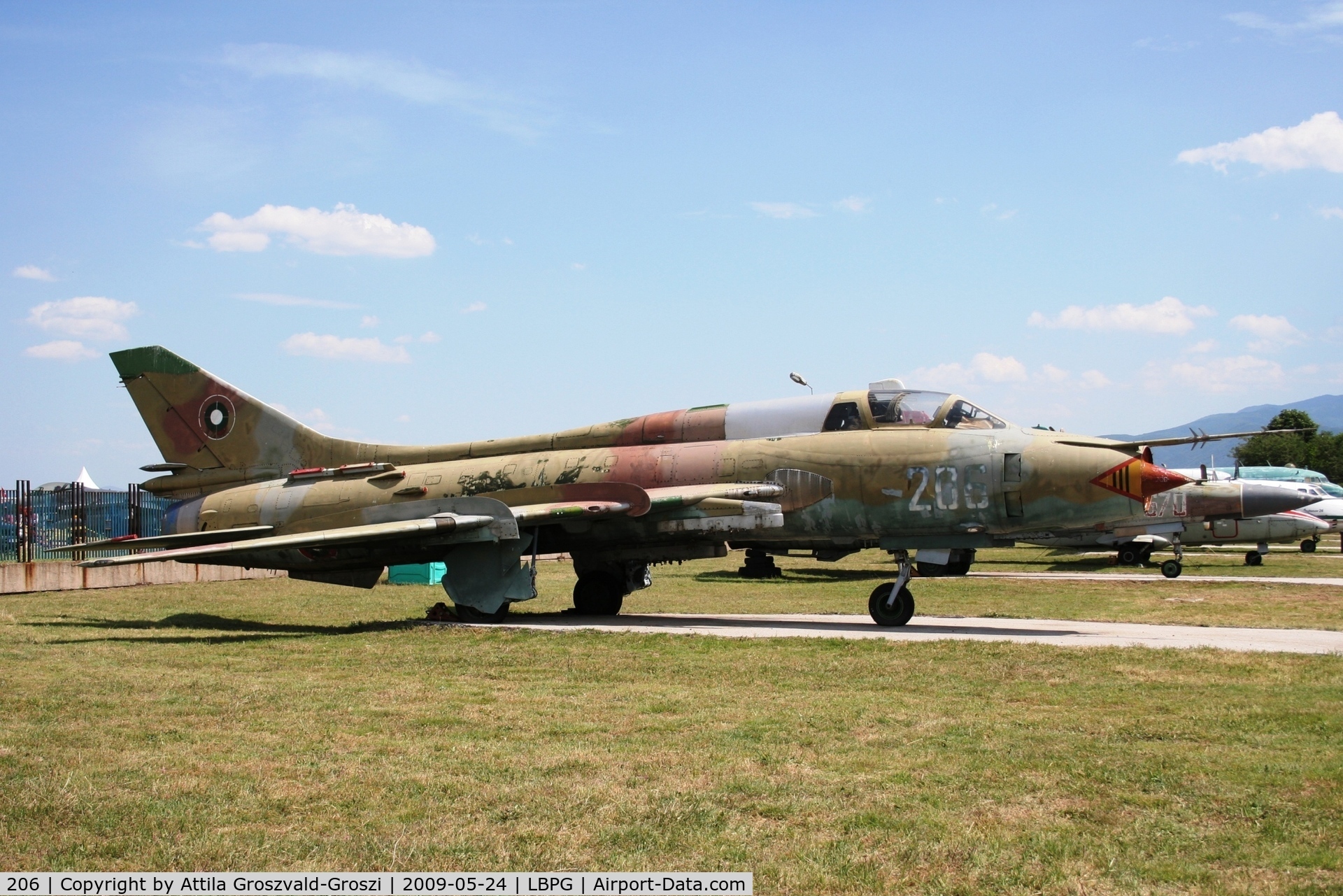 206, Sukhoi Su-22UM-3K C/N 17532372206, Bulgarian Museum of Aviation, Plovdiv-Krumovo (LBPG).