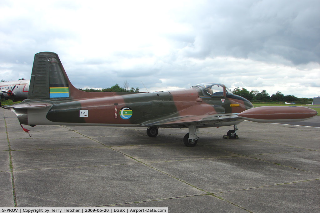 G-PROV, 1967 BAC 84 Jet Provost T.52 (Mod) C/N PAC/W/23905, Provost MK52 at North Weald on 2009 Air Britain Fly-in Day 1