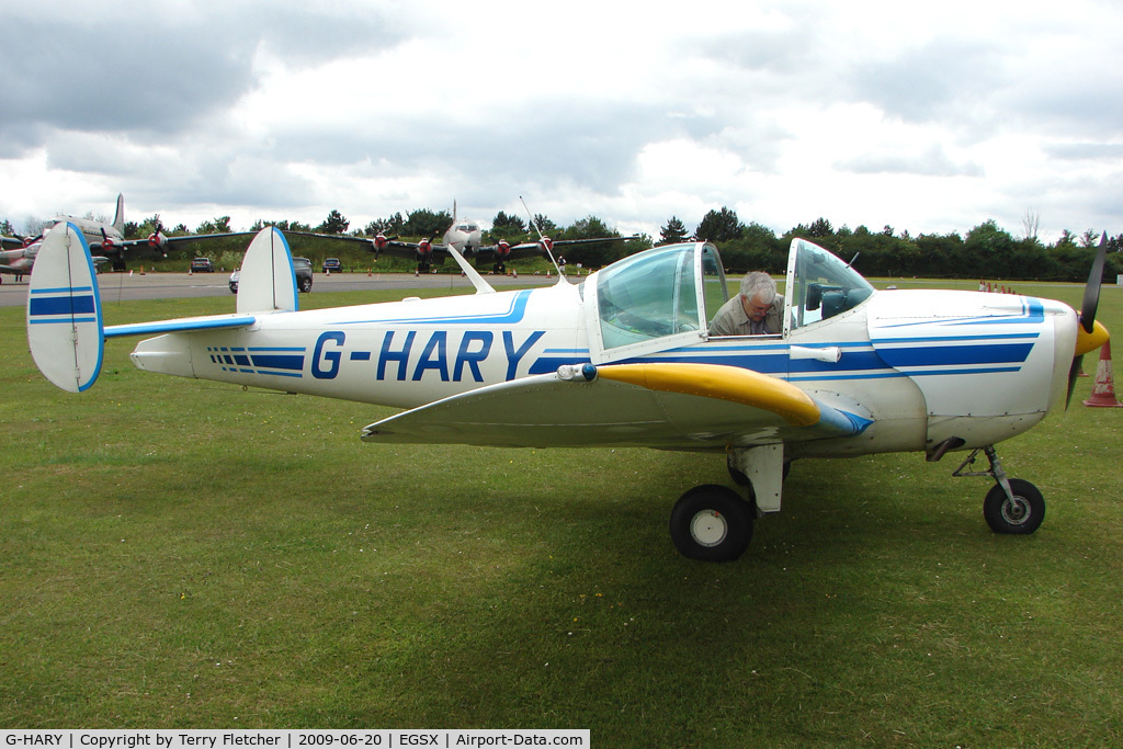 G-HARY, 1966 Alon A-2 Aircoupe C/N A-188, ALON A-2 at North Weald on 2009 Air Britain Fly-in Day 1