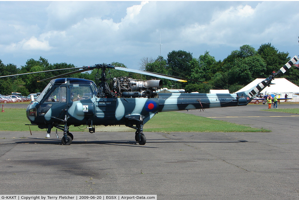 G-KAXT, 1967 Westland Wasp HAS.1 C/N F9669, Westland Wasp at North Weald on 2009 Air Britain Fly-in Day 1