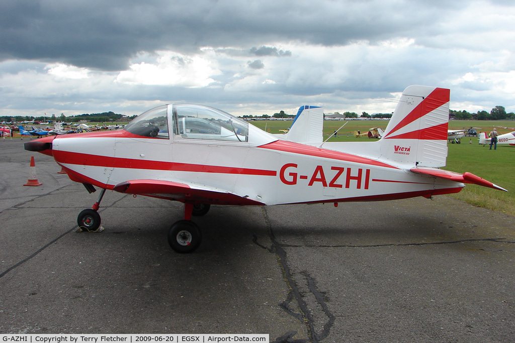 G-AZHI, 1971 AESL Glos-Airtourer Super 150/T5 C/N A540, Airtourer at North Weald on 2009 Air Britain Fly-in Day 1