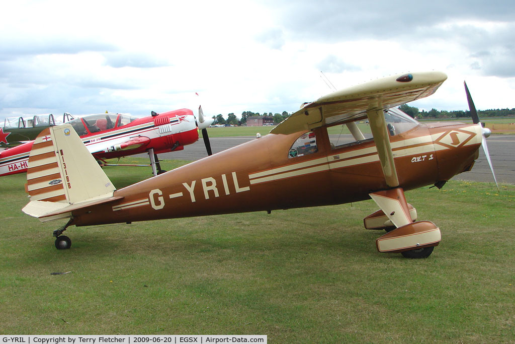 G-YRIL, 1948 Luscombe 8E Silvaire C/N 5945, Based Luscombe 8E at North Weald on 2009 Air Britain Fly-in Day 1