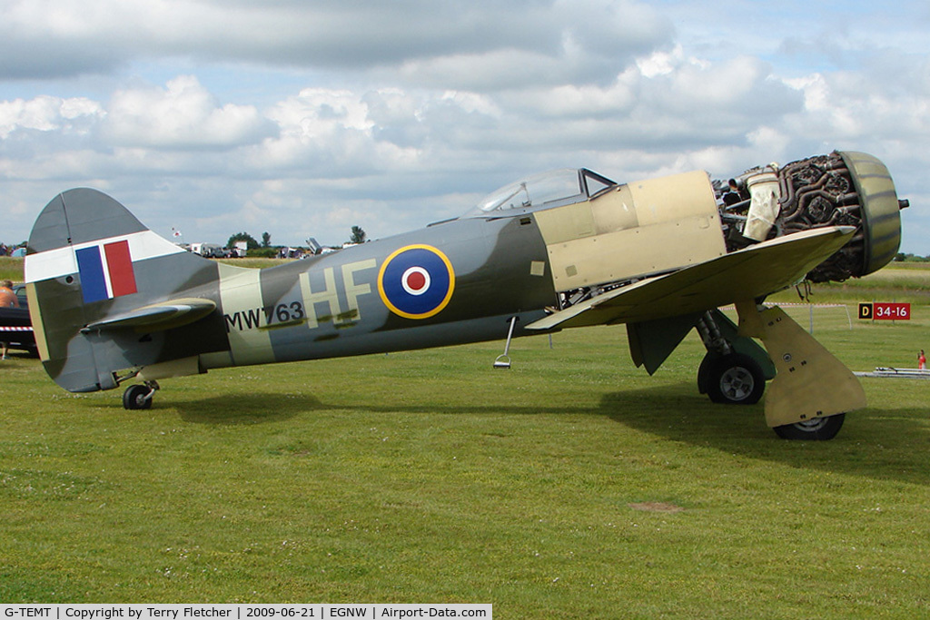 G-TEMT, 1945 Hawker Tempest II C/N 420, at Wickenby on 2009 Wings and Wheel Show
