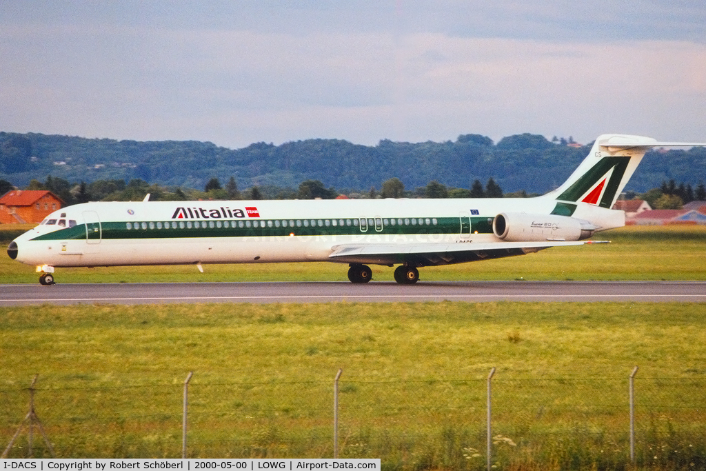 I-DACS, 1990 McDonnell Douglas MD-82 (DC-9-82) C/N 53053/1806, Visitor @ LOWG