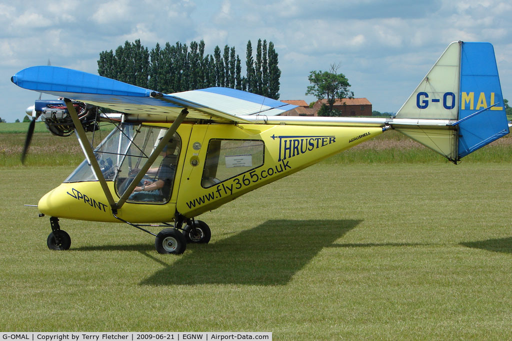 G-OMAL, 2001 Thruster T600N 450 C/N 0061-T600N-050, Thruster Microlight at Wickenby on 2009 Wings and Wheel Show