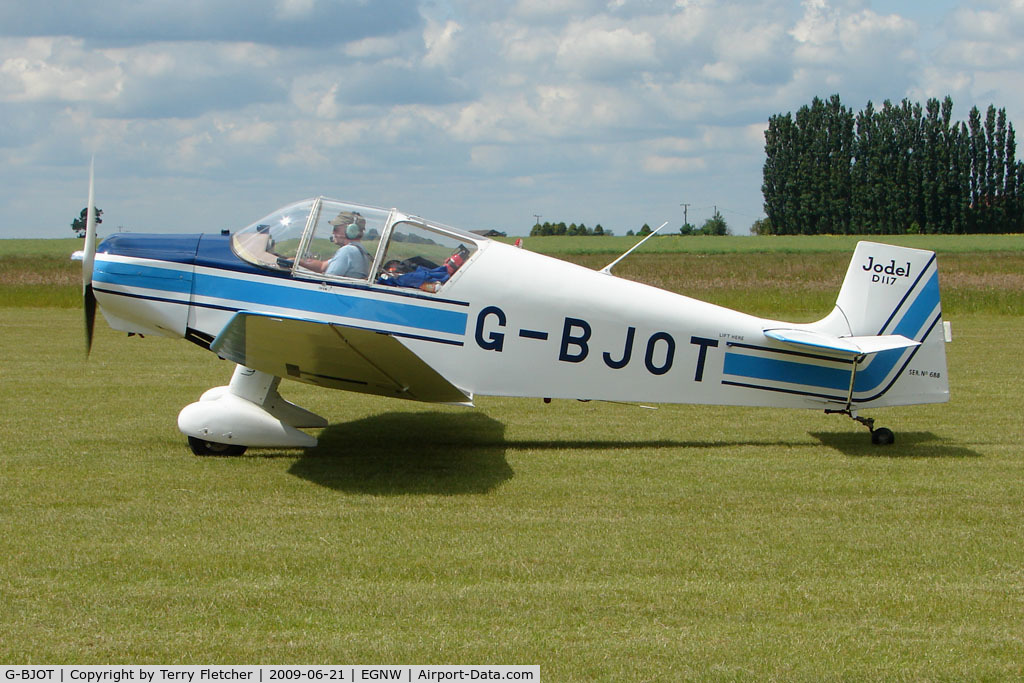 G-BJOT, 1957 SAN Jodel D-117 C/N 688, Jodel D117 at Wickenby on 2009 Wings and Wheel Show