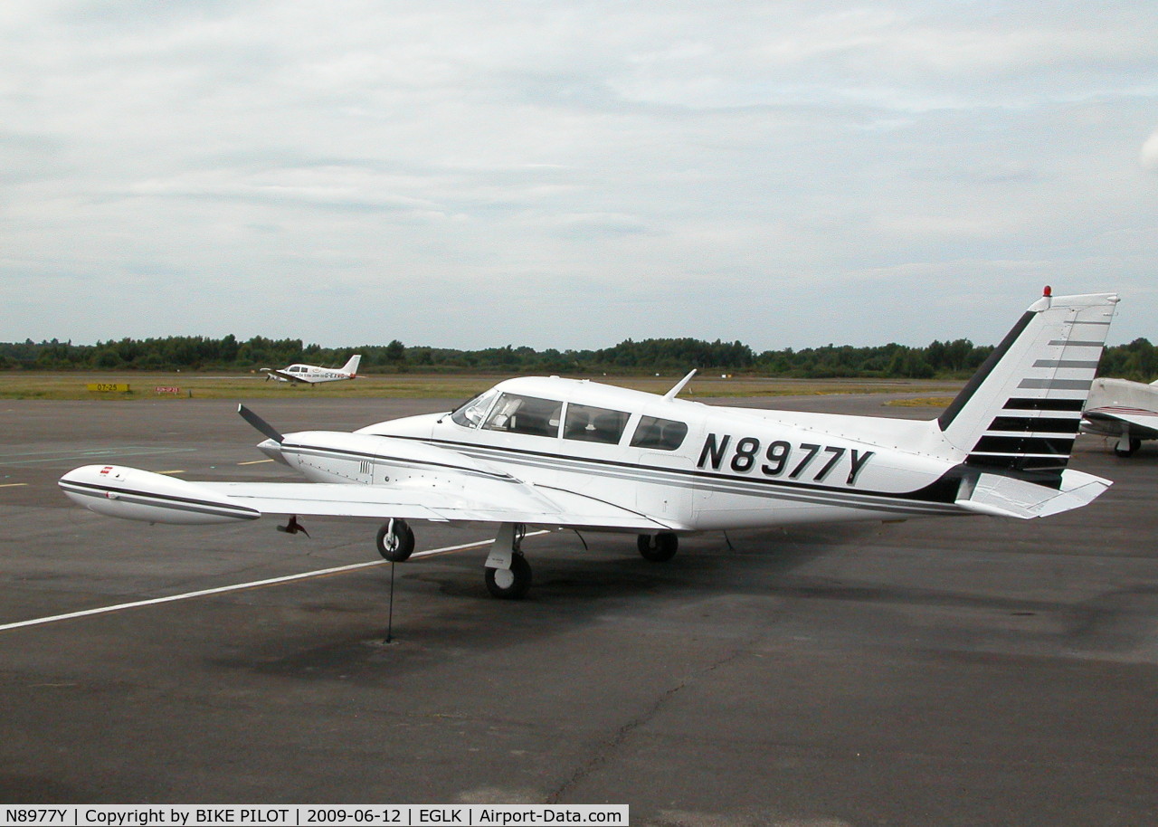 N8977Y, 1972 Piper PA-39-160 Twin Comanche C/R C/N 39-137, NICE TWIN COMMANCHE PARKED NEAR THE TERMINAL