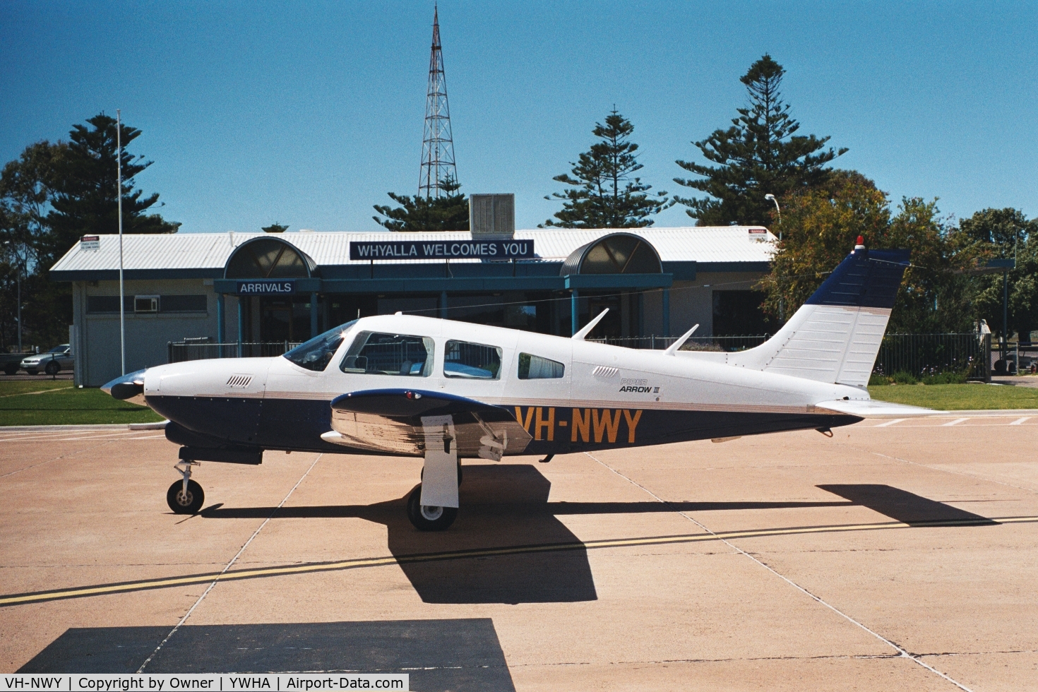 VH-NWY, 1977 Piper PA-28R-201T Cherokee Arrow III C/N 28R-7703008, NWY at Whyalla South Auatralia