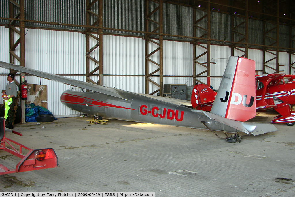 G-CJDU, 1975 Let L-13 Blanik C/N 026303, Glider at Shobdon on the Day of the 2009 LAA Regional Strut Fly-in