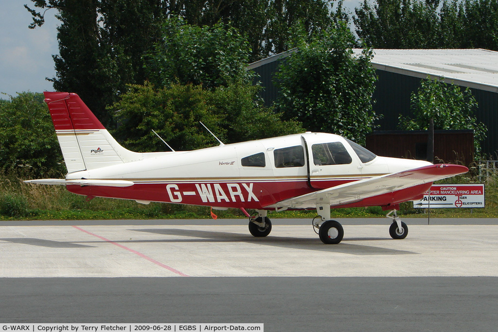 G-WARX, 1998 Piper PA-28-161 Cherokee Warrior III C/N 28-42038, Piper at Shobdon on the Day of the 2009 LAA Regional Strut Fly-in