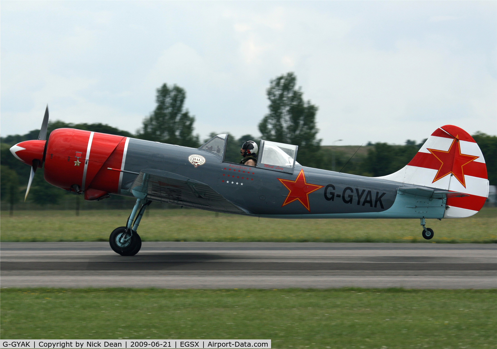 G-GYAK, 1985 Yakovlev Yak-50 C/N 852905, EGSX