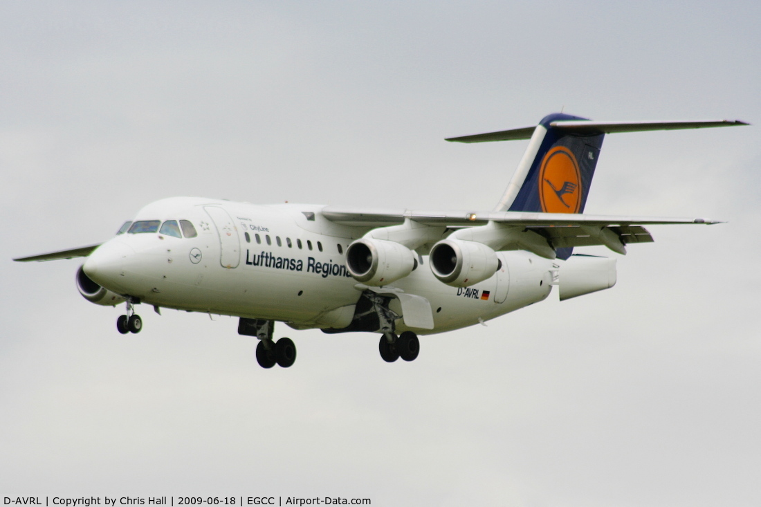 D-AVRL, 1996 British Aerospace Avro 146-RJ85 C/N E.2285, Lufthansa Regional operated by CityLine