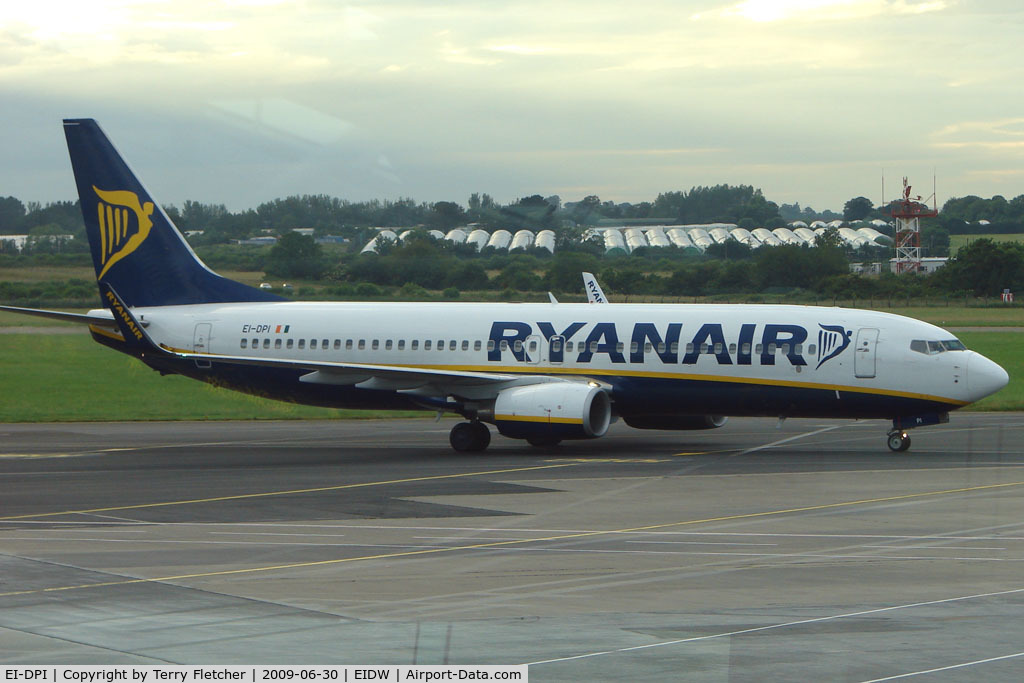 EI-DPI, 2007 Boeing 737-8AS C/N 33608, Ryanair B737 in the evening at Dublin