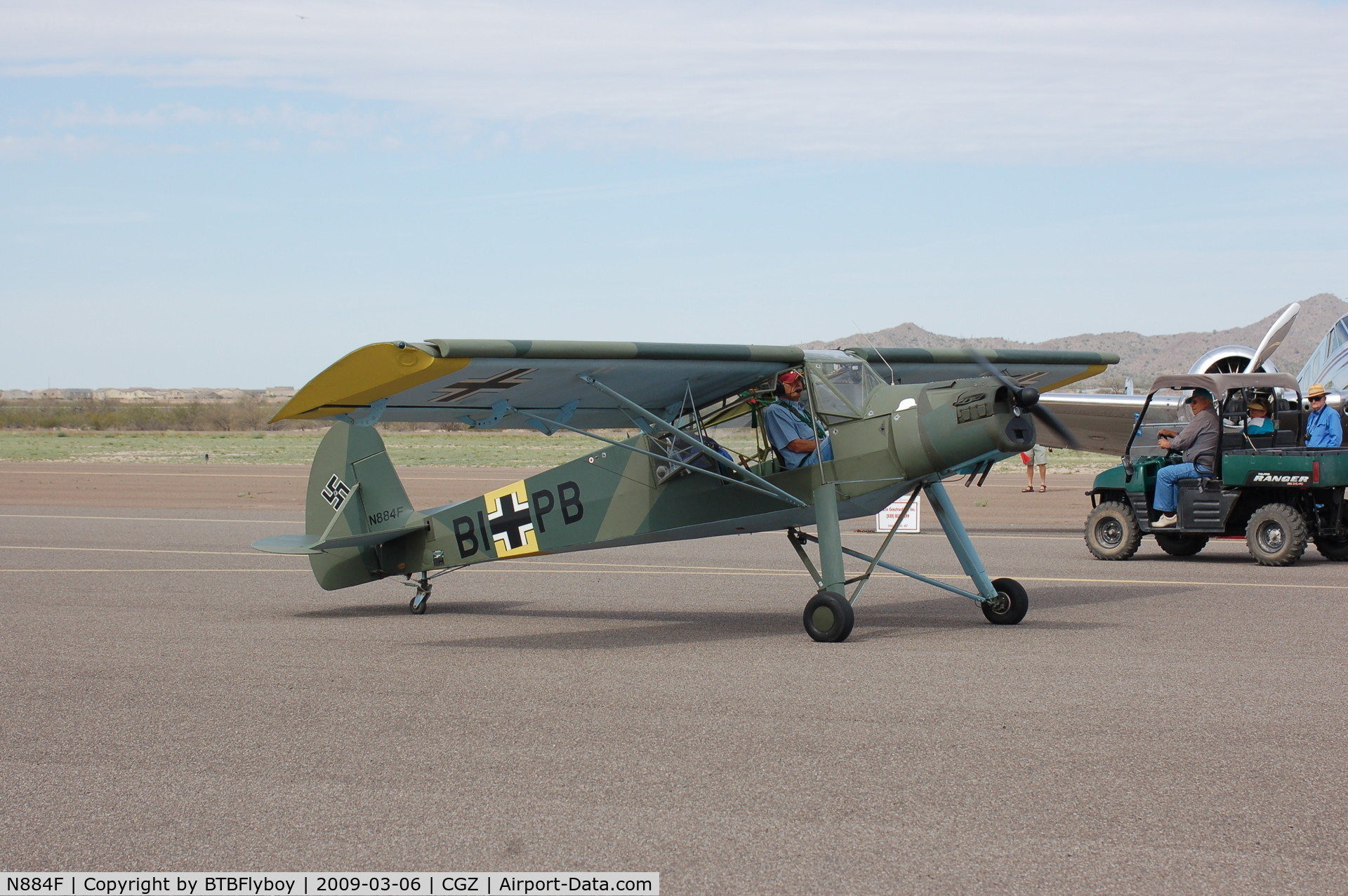 N884F, 1996 Slepcev Storch C/N 8, Scale replica of a Fiesler 