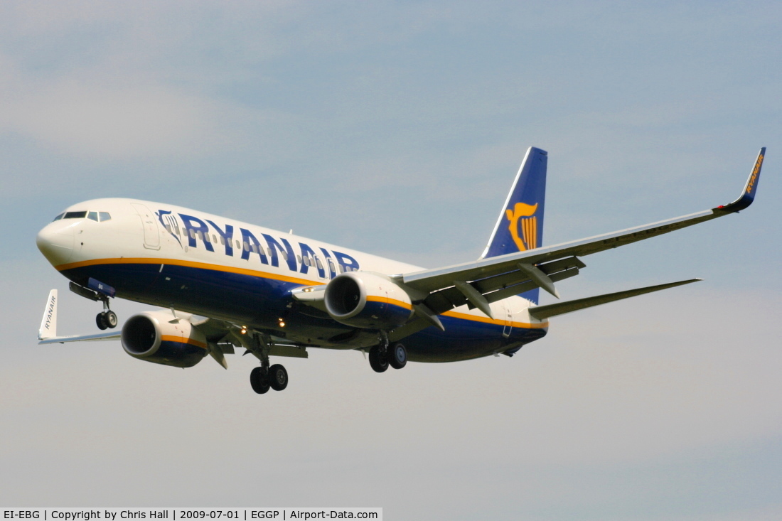 EI-EBG, 2009 Boeing 737-8AS C/N 37525, Ryanair Boeing 737-8AS/WL