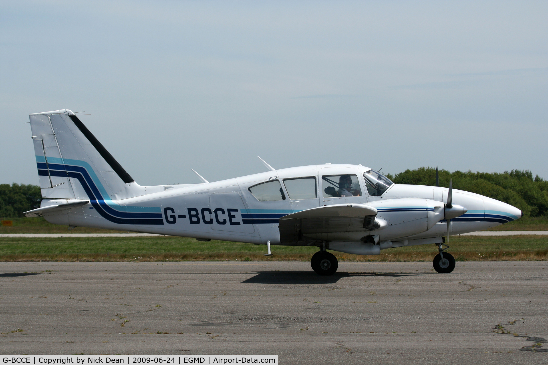 G-BCCE, 1973 Piper PA-23-250 Aztec E C/N 27-7405282, EGMD
