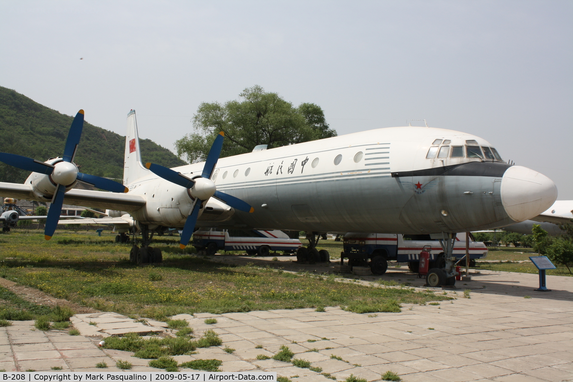 B-208, 1976 Ilyushin Il-18D C/N 187009703, Ilyushin Il-18D located at Datangshan, China